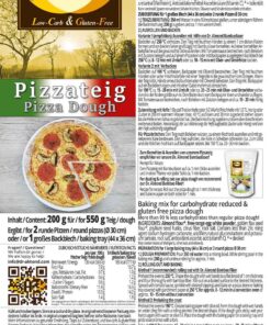 Pizza low carb keto glutenfrei Pizzamischung