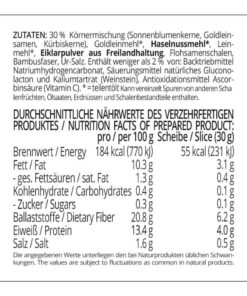 Aachener Körnerbrot low-carb keto glutenfrei paleo Eiweißbrot Backmischung