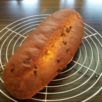 So sieht er nach dem Backen aus!