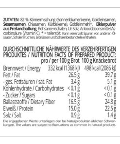 LCHF Körnerwunder für Brot, Brötchen & Knäckebrot low-carb glutenfrei keto paleo Eiweissbrot Backmischung