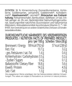 Monschauer Körnerbrot low-carb keto glutenfrei paleo Eiweißbrot Backmischung keto