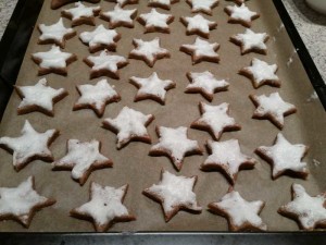 Weihnachtszauber Zimtsterne low-carb glutenfrei paleo sojafrei Weihnachtsplätzchen Weihnachtskekse