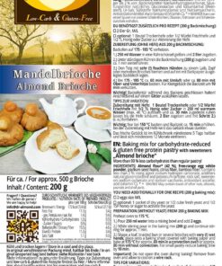 Mandelbrioche-low-carb glutenfrei Backmischung Brioche
