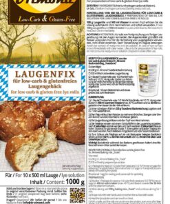 Laugenfix lauge natrofür low carb glutenfreies Laugengebäck Laugenbrezel