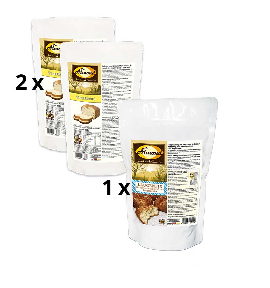 Low Carb Laugengebäck Laugenbrezel Laugenbrötchen glutenfrei