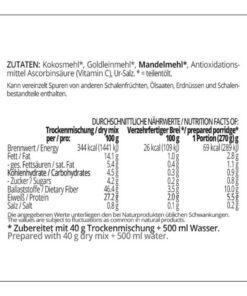 Frühstücksbrei low carb glutenfrei vegan PUR 400 g