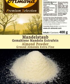 Mandelstaub extrafein low-carb backen glutenfreies Mehl Marzipan Mandelmilch