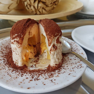 tartufo low carb zuckerfrei Eiscreme Haselnuss-Eis Karamell