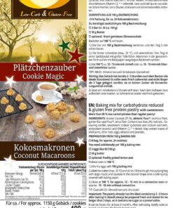 Plätzchenzauber-KOKOSMAKRONEN low carb zuckerfrei glutenfrei