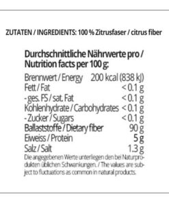 Zitrusfaser low-carb glutenfrei – Bindemittel Soßenbinder Stärke-Ersatz mit 0 % Kohlenhydraten!