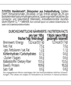 Germknödel & Dampfnudel Teig Backmischung low-carb glutenfrei sojafrei keto paleo kalorienreduziert