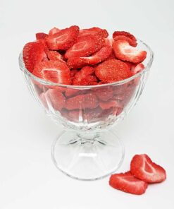 512_Erdbeerscheiben gefriergetrocknete Erdbeeren low carb Snack