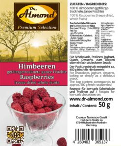513_Himbeeren-ganz_gefriergetrocknete low carb Snack