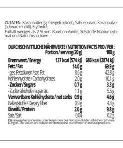 Schokoladenzauber VOLLMILCH – low-carb & keto Schokolade ohne Zuckerzusatz in Pulverform zum Selberschmelzen in 2 min