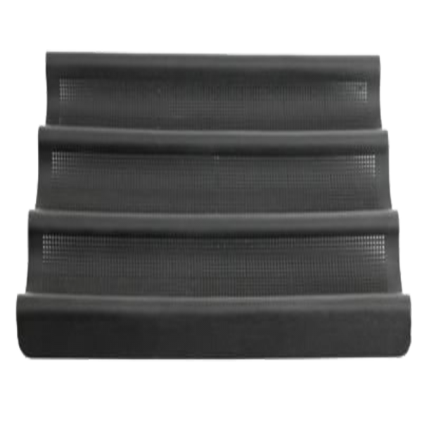 Lurch Flexiform Baguetteform 36x28,5cm 3fach braun mit feinmaschiger Netzstruktur