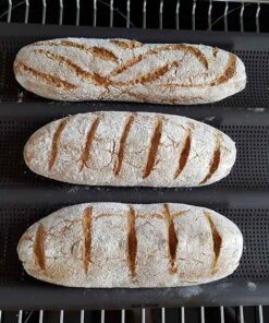 Lurch Flexiform Baguetteform 36x28,5cm 3fach braun mit feinmaschiger Netzstruktur