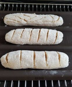 Lurch Flexiform Baguetteform 36x28,5cm 3fach braun mit feinmaschiger Netzstruktur