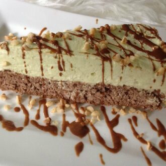 Rezept Pistazien-Mascarpone-Sahne Torte mit Lebkuchen-Biskuit