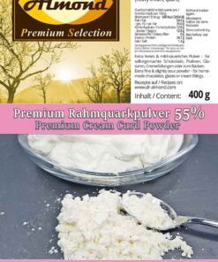 Premium Rahmquarkpulver 55 % aus Sahnequark - Der Frische-Kick für selbstgemachte low carb Schokolade & Pralinen wie Yoghurette