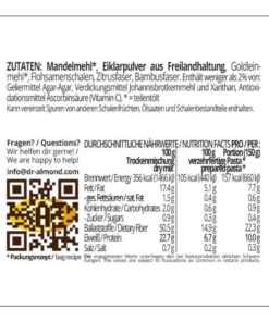 Pastazauber RUSTICALE Pasta Fertigmischung für Nudeln, Spaghetti & Spätzle low carb keto glutenfrei