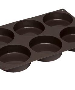 Lurch Flexiform L BurgerBun 10 cm 6fach braun