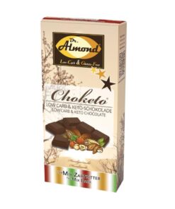 CHOKETO Low Carb & Keto Schokolade MIX-Paket ZARTBITTER – PUR + MANDEL + HASELNUSS – 3 Tafeln – handgemacht