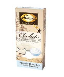CHOKETO Low Carb & Keto Schokolade WEISSE JOGHURT-QUARK PUR – 3 Tafeln – handgemacht