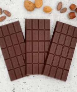 CHOKETO Low Carb & Keto Schokolade MIX-Paket ZARTBITTER – PUR + MANDEL + HASELNUSS – 3 Tafeln – handgemacht