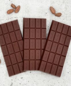 CHOKETO Low Carb & Keto Schokolade ZARTBITTER PUR – 3 Tafeln – handgemacht