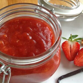 Rezept Erdbeer-Mango Aufstrich mit Chilli und Vanille