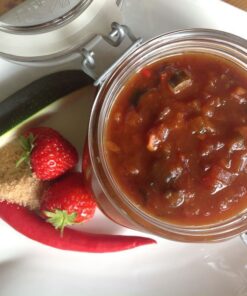 Erdbeer-Zucchini-Chutney lowcarb