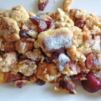 Rezept Kirschen-Schmarrn mit Skyr lowcarb glutenfrei