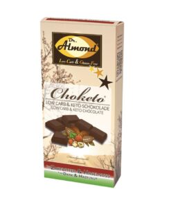 CHOKETO Low Carb & Keto Schokolade ZARTBITTER & HASELNUSS – 3 Tafeln – handgemacht