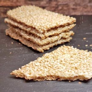Rezept Sesam-Knäckebrot lowcarb glutenfrei