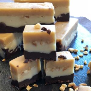Karamell-Nougat-Riegel lowcarb keto