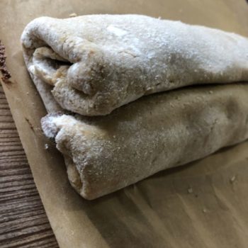 Rezept Gewickelter Marzipan-Rum-Schoko-Stollen lowcarb