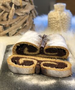 Rezept Gewickelter Marzipan-Rum-Schoko-Stollen lowcarb