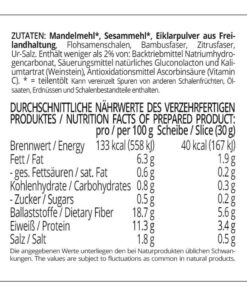 BAGUETTE & CIABATTA low-carb glutenfrei paleo keto Eiweißbrot Backmischung (für 2 Stück)