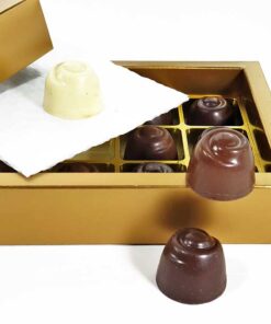 Choketo Low Carb & Keto Pralinés Großpackung mit 12 gefüllten, handgemachten Pralinen - Schokolade & Füllungen ohne Zuckerzusatz – xylitfrei