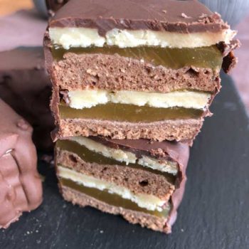 Rezept Dominosteine lowcarb "Doppeldecker Style"