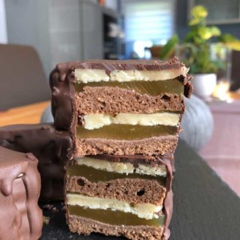 Rezept Dominosteine lowcarb "Doppeldecker Style"