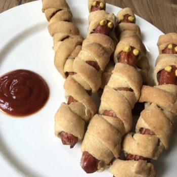 Rezept Mumienwürstchen für Halloween lowcarb glutenfrei