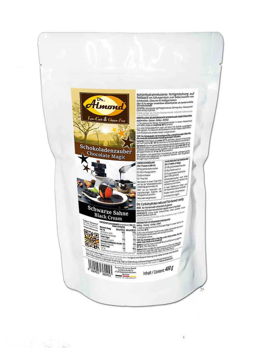 Schokoladenzauber-Schwarze-Sahne-zuckerfrei-low-carb-Schokolade-Pulver