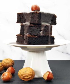 Schokoladenzauber-Schwarze-Sahne-zuckerfrei-low-carb-Schokolade-Pulver-keto-Guss-Brownie