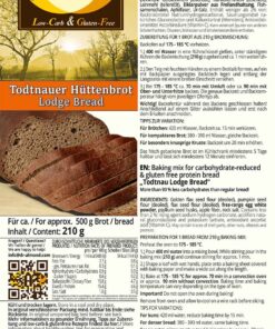 Todtnauer-Huettenbrot low carb glutenfreie Backmischung keto