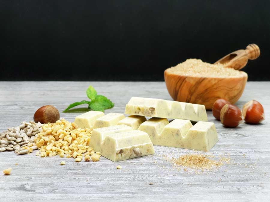 Low Carb Schokolade Schokoladenriegel Müsliriegel zuckerfrei keto maltitfrei xylitfrei Diabetikergeeignet