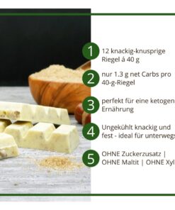 Choketo RIEGEL Haselnuss-Karamell-Crunch Müsli | low carb & keto Schokolade | handgemacht | ohne Zuckerzusatz | 12er Pack