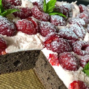 Rezept Schoko-Himbeer-Ganache Schnitte lowcarb keto