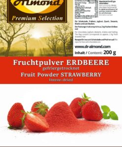 Fruchtpulver ERDBEERE Erdbeerpulver gefriergetrocknet 100% Natur