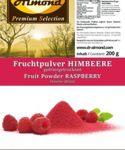 Fruchtpulver-HIMBEERE Himbeerpulver gefriergetrocknet 100% Natur OHNE Kerne